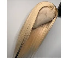 HD transparent 613 Blonde Spitze vorne Perücke Lange unsichtbare Farbe Straight Human Brazilian Hair Remy Perücken für schwarze Frauen vorgelegt6048702