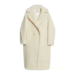 Cappotto da donna in cashmere cappotto di lusso maras maras tessuto cammello in seta manica manica a manica lunga