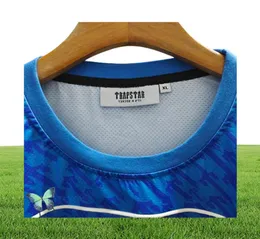 Men039s Tshirts Trapstar Mesh Football Jersey Blue No22 Mężczyzn Mężczyzn Sportswear Tshirt 0926H223403289