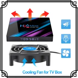 Partes Vontar C1 Fan de resfriamento para Android TV Box Configure a caixa superior sem fio silencioso refrigerador silencioso DC 5V Radador de energia USB Mini Fan 80x80x25mm