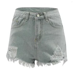 Jeans femininos para mulheres shorts Pantalones rasgados calças curtas de verão