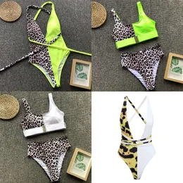 Buckle Splice Bikini Mujer Monokini sexy weibliche Badeanzug Ein Stück hoch geschnittener Badeanzug Frauen Badegäste Push Up Swimwear 2019 New1