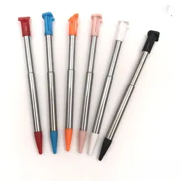 Metall Telescopic Stylus Plastic Stylus pekskärmspenna för 2DS 3DS NYA 2DS LL XL NYA 3DS XL för NDSL DS Lite NDSI NDS Wii