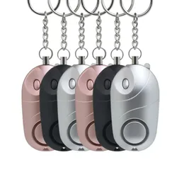 2024 Personlig larmkvinna Självförsvar Keychain Set 130dB Safe Sound Personal Alarm Självförsvar Nyckelkedjan Emergency Anti-Attackfor Self Defense Keychain Set