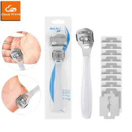 Shavers Foot Callus Shaver Heel Hard Skin Remover Hand Feet Pedicure Razor Tool Shavers Stainless Steel Handle 10 Blades Foot Care Tools