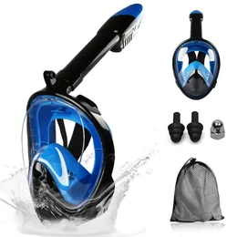 Unterwasser -Tauch -Anti -Nebel -Fog Full Face Diving Maske Schnorcheln Atemmasken Safe wasserdichte Schwimmausrüstung für erwachsene Kinder 240409