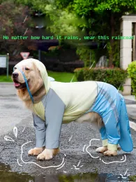 Yağmurluk yansıtıcı evcil köpek tulum su geçirmez yağmurluk köpek açık giyim ceket büyük labrador doberman köpek kıyafetleri evcil hayvan malzemeleri
