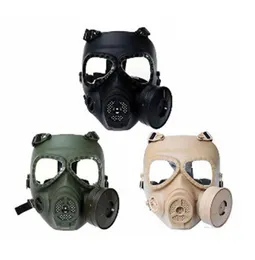 Máscara de gás Máscara química Antidust Pintura Respirador Airsoft Tactical Wargame Máscara Buildin Fan Cosplay Mask 1207360