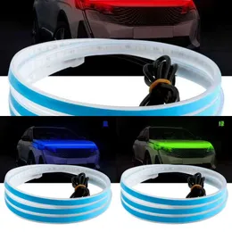 Neuer neuer 12 -V -LED -Streifen für Motorhaube Flexible Auto Motorabdeckung Dekoration Scheinwerfer Universal Auto Daytime Running Lights