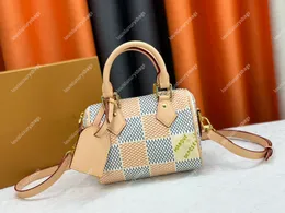 Spedy 18 Designer Men Crossbody Bag Handbag Högkvalitativ Damier Pop Coated Canvas Checkerboard axelväska