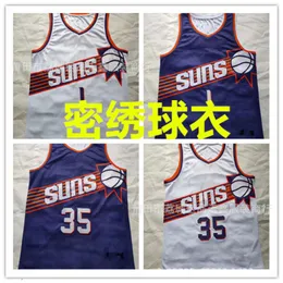 Suns 1＃Booker 35＃Durant's PurpleのためのMixiuジャージー