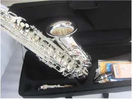 Saksofon Nowy przylot saksofon Marka VI Wysoka jakość Alto EB Sax Silver Silver Instrument muzyczny z akcesoriami obudowy