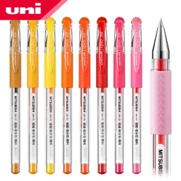 Penne 8pcs uni color gel penna um151 0,5 mm di scrittura studentessa di business uffici classico penna ad acqua 17 colori scrittura opzionale