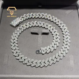 Lock personalizado Sterling Silver S925 Moissanite Chain Link Chain Pong Set