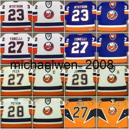 Kob Weng New York Jersey 23 Bob Nystrom 1982 27 John Tonelli 27 Michael Peca 28 Felix Potvin Hockey Trikots