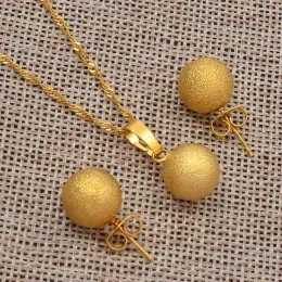 ネックレスAnniyo Beads Necklace Earrings for Women Girls、Trendy Charm Jewelry Sets Ball Pendant Africa、Arabia、Nigeria＃034206