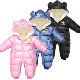 Pezzi per bambini in inverno ragazzo ragazzo ragazza carina cerniera con cappuccio rompicatrice per neonati infissi e vestiti di cotone addensato e velluto