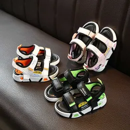 Slipper New Summer Ortopedic Sport Baby Boys Sandals Casual Beach Sapatos infantis sandálias infantis sandálias Y240423