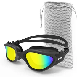 Поляризованные плавательные очки для взрослых против ультрафиолетовой линзы мужчины.