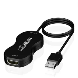 ポータブルキャップUSB2.0キャプチャカードオーディオビデオアダプターVHSからDVDビデオキャプチャコンバーターWins Android Macos VLC OBS