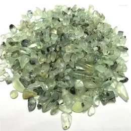 Декоративные фигурки натуральные преги-зеленый виноград Crystal Crystal Cumple Gravel Stones 7 мм-9 мм