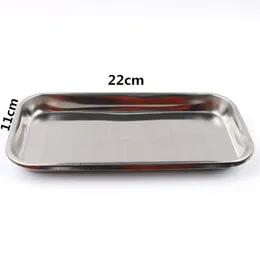 2024 new 1PC Stainless Steel Nail Art Equipment Plate Cosmetic Storage Tray Surgical Dental Tray Home False Nails Dish Tools Nail Art