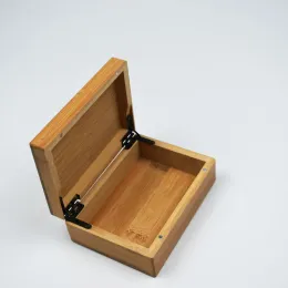 Bins Bamboo Rectangle Magnet Box Box Collection Box