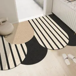 Teppiche minimalistische Seidenringbodenmatte für schmutzfeste Eingangs- und Verschleiß-resistente PVC