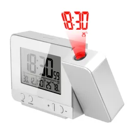Uhren Schreibtisch Tabelle LED Uhr Projektion Wecker Home Dekoration Digitales Datum Snooze Funktion Innentemperaturfeuchtigkeit