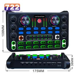 Ausrüstung HD X60 Sound Card Englische Version Professioneller Soundkarten Audio -Mixer für Karaoke Broadcast KTV singen Live -Sound -Mixer