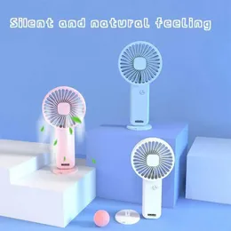 Other Appliances 1 portable handheld fan with stand small electric fan home office desktop fan USB charging mini fan J240423