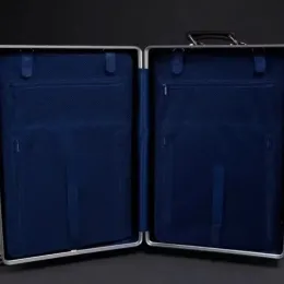 Bagaż Luksusowa walizka duża wielkość obudowa wózka biznesowa Najlepszy metalowy bagaż