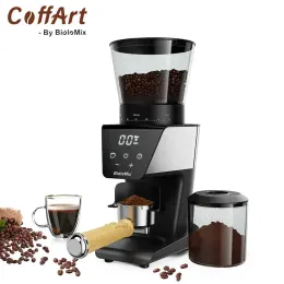 Grinders Coffart BIOLOMIX Automatyczne młyn Burr Mill Electric Coffee Silder z 30 biegami do kawy Espresso American Wal