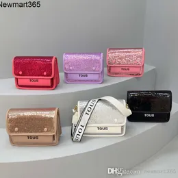 Frauen Designertasche 2024 Neues Laser Glitter Trendy Persönlichkeit Nische Single Schulterkreuzkörper kleiner quadratischer Tasche 6 Farben