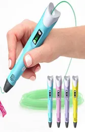 الجيل الثاني من الطباعة ثلاثية الأبعاد PEN DIY 3D PEN ASTPLA FILAMPAMENT ARTS 3D DRINGIN PEN GEAL CRATICAL GIFT FOR KIDS DESIGN DRAWING C2766993