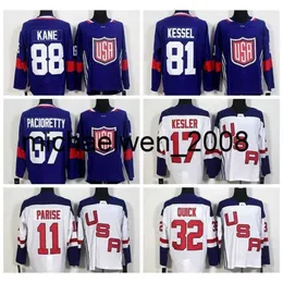 Kob Weng World Cup 2017Team Usa Hockey Jerseys Us 11Zach Parise 88Patrick Kane 81Phil Kessel 32Jonathan Quick 67Max Pacioretty 17Ryan Kesler