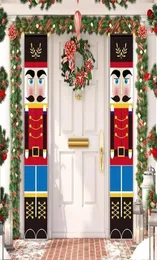 Nutcracker Soldier Christmas Banner Decor For Home Holiday Merry Door Happy Year Y2010205511089