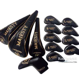 Klubbar Nya golfförare Trähuvudskydd Maruman Mesty Full Set Golf Headcover Irons Wood Putter Club Head Cover