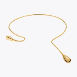 Halsketten Enfashion Wassertropfen Choker Neu in Halskette für Frauen Trendprodukte Halsketten Gold Farbe Mode Schmuck Free Return P223317