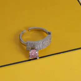 New Diamond Rings 18K Gold Nail Ring Stones Lovers Ring Ring Titanium Steel Diamond Ring