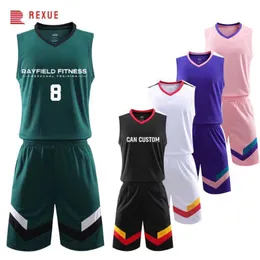 Fans tops Tees Best Team Basketball Trikots Herren Boys Sublimation Printing Name Basketball College Team Uniform Schwarz Weißgrün Farbe Y240423