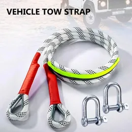 Jump Ropes Multi size car outdoor off-road trailer towing rope emergency rescue rope thick car nylon color changing nylon towing rope Y240423