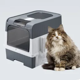 Boxes Cat Litter Box Oversize Rechargeable Sterilizing Deodorant Fully EnclosedToilet Large Capacity UV Sterilizatio Pet Supplies