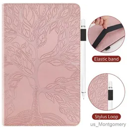 Tablet PC Cases Bags 3D Tree Embossed for Galaxy Tab A 8 Case SM-T290 T295 Tablet Cover for Funda Galaxy Tab A8 Case