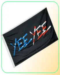 YEE YEE Flag Black 3x5ft Polyester Club Team Sports Indoor With 2 Brass Grommets High Quality7581530