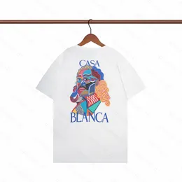 Summer CSA Blanca Casablanc Shirt Casablanca magliette da uomo camicia da donna maglietta da donna nuovo stile abiti da uomo Designer graphic uomini tees maniche corte di cotonew2s2
