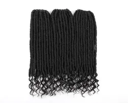 18 pollici Soft Natural Nero Kanekalon Kanekalon Sintetico Ouncinetto Goddess Locs ESTENSIONI CON ENTERNO CULLY IN BERIDING IL PAI PER DONNE4595259