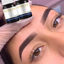 Mürekkepler Aimoosi 3ml Mikrobladlı Dövme Pigmentleri Eyeliner Dudaklar İçin Mürekkep Kaşları Yarı Kalıcı Vücut Sanatı Parlak Tonu Makyaj Airbrush