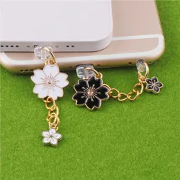 Handy Anti-Dust-Gadgets Kirschblüten Staubstopfen Charm Kawaii Ladestecker für iPhone Stopper Süßes Typ C Staubschutz Cap Phone Zubehör Y240423