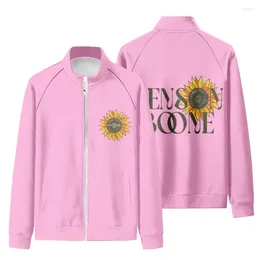 Men's Hoodies Benson Boone Sunflower Stand Collar Pullover Long-Sleeved Top Sweatshirts Zipper Casual Fashion Pink Hooded Sweatshirt